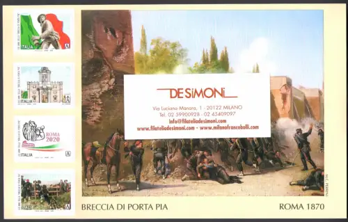 2020 Italien Republik, kompletter Jahrgang, 85 Werte + 4 Zettel - postfrisch **