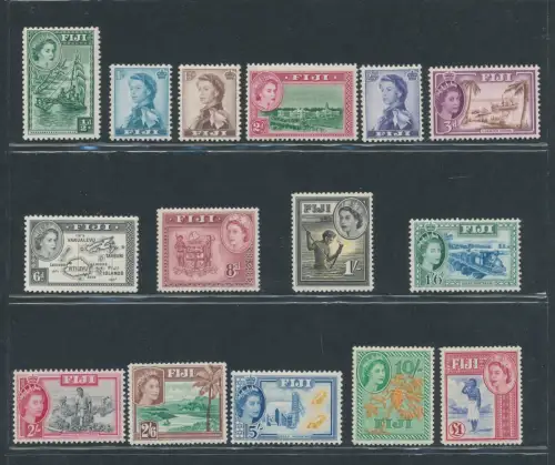 1954 Fidschi - Stanley Gibbons Nr. 280/95 - 15 Werte - postfrisch**