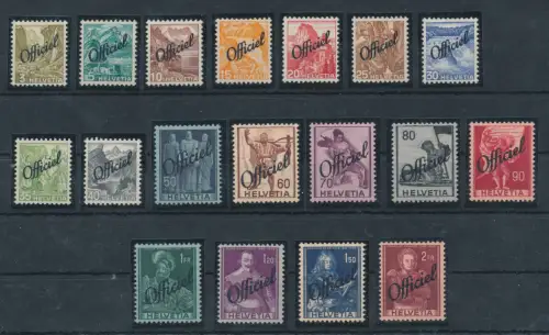 1942 Schweiz, Dienstmarken, Officiel # 46/63, postfrisch**