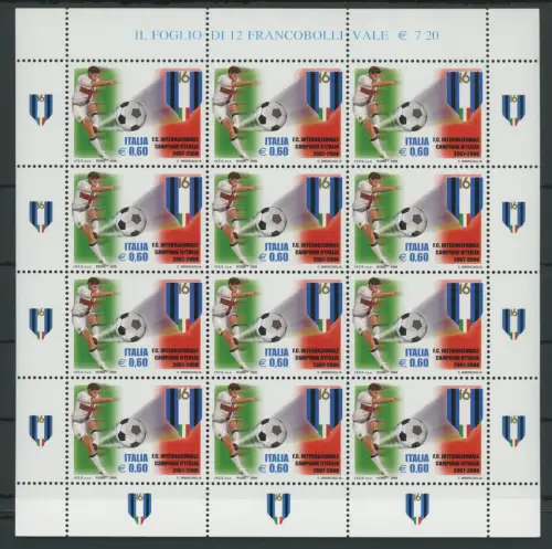 2008 Italien - Republik, Minifoglio Inter Campione, Nr. 3092, postfrisch **