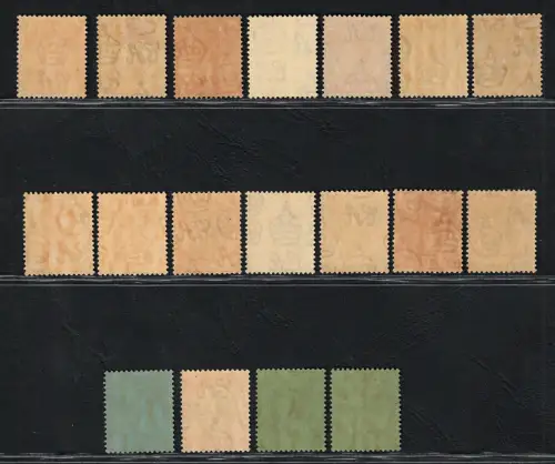 1937-41 Straits Settlements, Abbild von Georg VI., SG # 278/98, MNH **