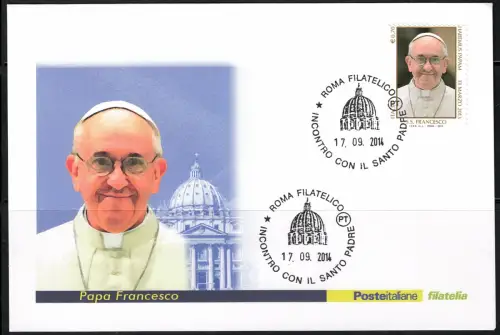 2013 Italien, Papst Franziskus # 3444, Habemus Papam, gebraucht auf Umschlag