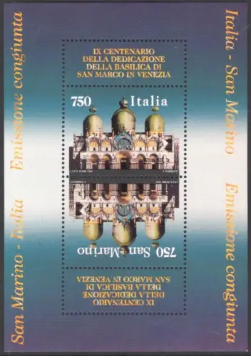 1994 Italien - Republik, Markusdom - Blatt Nr. 17 - postfrisch **