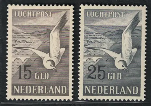 1951 Niederlande, Möwen, Luftpost # A12/A13, MH*
