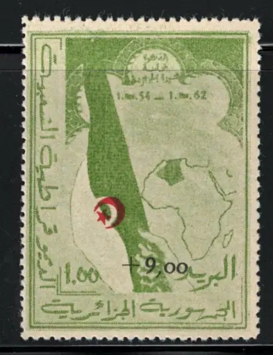1962 ALGERIEN, Aufdruck für Kämpfer, # 363A, postfrisch **