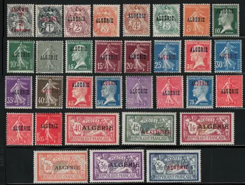 1924-25 ALGERIEN, Überdruckt, # 1/33, postfrisch**