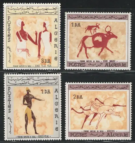 1967 ALGERIEN, Felszeichnungen, # 437/40, postfrisch **