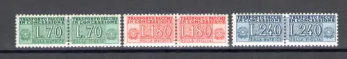 1966 Italien - Republik Pakete Konzession 70-180-240 Lire - Nr. 15/17 - postfrisch**