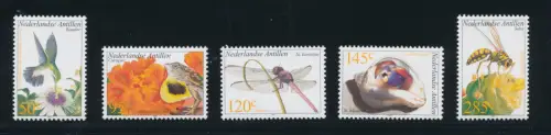 2002 Niederländische Antillen - Fauna & Flora - Yvert Katalog Nr. 1289-93 - 5 Werte - postfrisch **