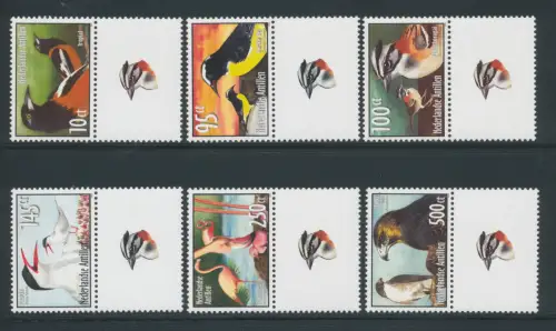 2004 Niederländische Antillen Fauna Vögel Yvert Katalog Nr. 1478-83 6 Werte postfrisch **