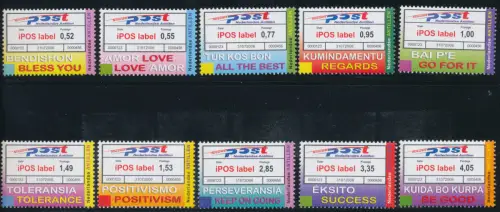 2006 Niederländische Antillen - Ipos Automaten - Yvert Katalog Nr. 1611A-1611K - 10 Werte - postfrisch**