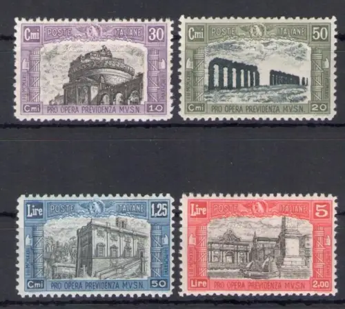 1928 Italien - Königreich - Miliz II Nr. 220-23 - 4 Werte - postfrisch **