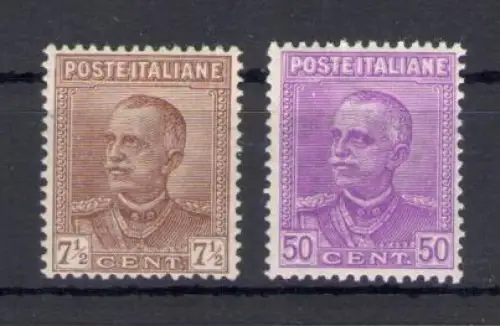 1928 Italien - Königreich - Michetti Nr. 224-25 - 2 Werte - postfrisch **