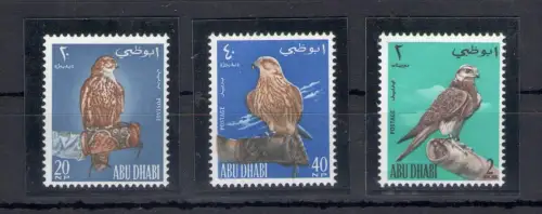 1965 Abu Dhabi, Yvert n. 12/14 - Vögel - postfrisch **