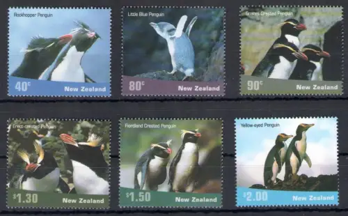 2001 Neuseeland, Pinguini - Nr. 1887/92 - postfrisch **