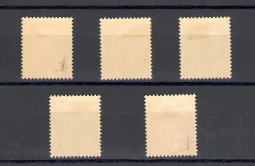 1940 Albanien Italienische Besetzung, Steuermarken Nr. 1/5, MLH* - Linguellati