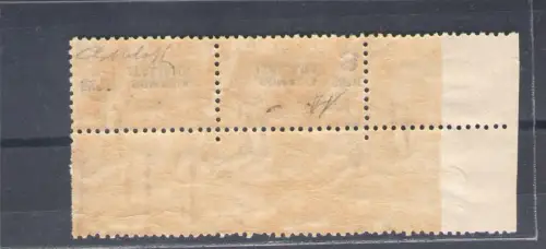 1923 Somalia, Pakete 3 Rupien auf 3 gelben Lire Umgekehrter Aufdruck Nr. 28a MNH **