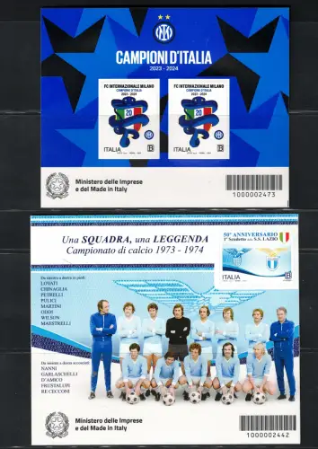 2024 Italien, Republik, 141 Werte + 8 Bogen + 1 Kleinbogen, postfrisch **