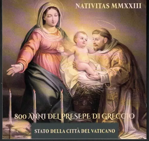 2023 Vatikan, 24 Werte + 6 Zettel + 1 Heft (ohne Abholung) postfrisch **