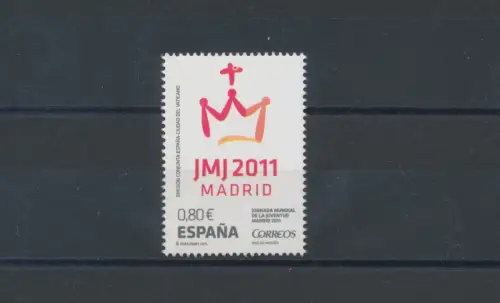 2011 Spanien, Weltjugendtag, Einzelserie 1 Wert - Nr. 1572, Gemeinschaftsausgabe - postfrisch **