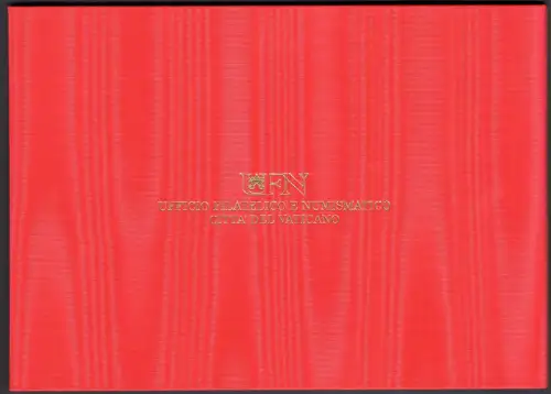 2019 Vatikan, Briefmarke + Stoffumschlag, offizieller Folder, postfrisch **