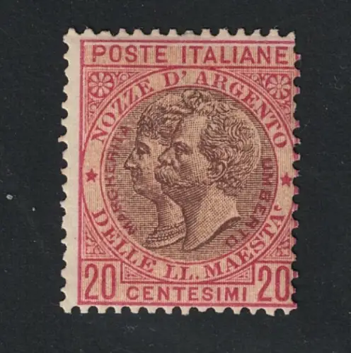 1893 Italien, Königreich, # 64A Silberhochzeit Umberto I., postfrisch **