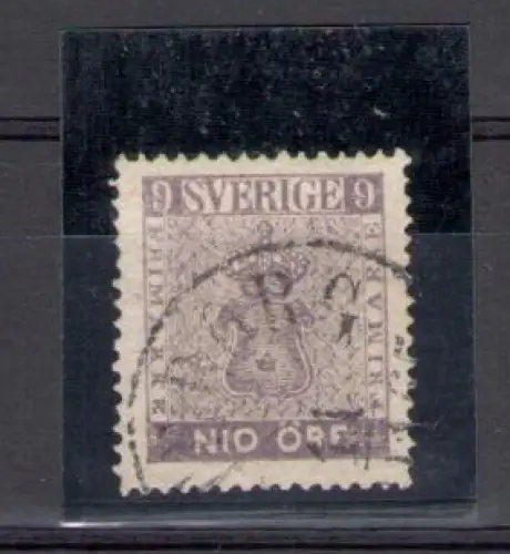 1858 Schweden - Nr. 7 - 9 oder braunes Violett - gebraucht