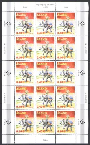 2002 EUROPA CEPT Aland Nr. 1 Kleinbogen - postfrisch **