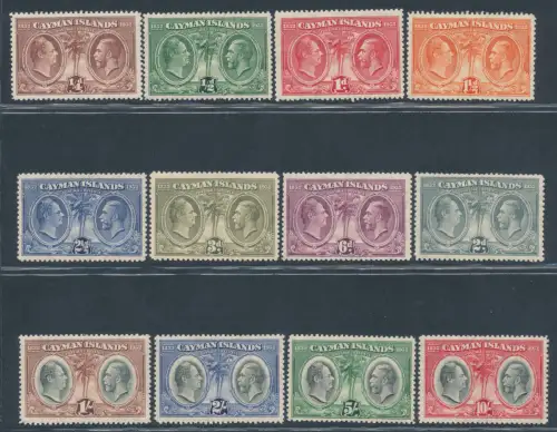 1932 Kaimaninseln, Stanley Gibbons n. 84/95, MH*