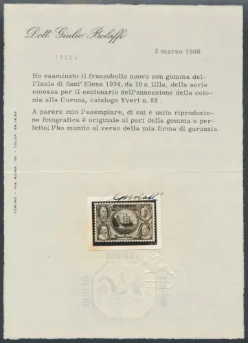 1934 St. Helena, Stanley Gibbons n. 114/23 - MLH*