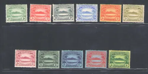 1908-11 Britische Salomonen - Stanley Gibbons n. 8/17 - MH*
