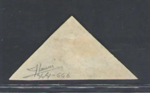 1855-63 Cape of Good Hope, Stanley Gibbons Nr. 6, 4d. tiefblaues weißes Papier MH*