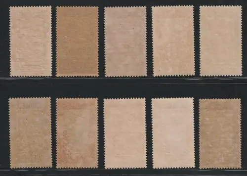 1906 Tunesien, Yvert n. 1/10, Postpakete, postfrisch**