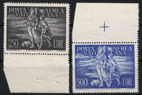 1948 Vatikan, Luftpost Tobia Nr. 16/17, 2 Werte postfrisch**