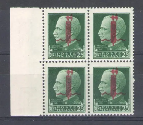 1944 Italienische Sozialrepubblica, Nr. 490, Aufdruck Rotes Band, postfrisch **