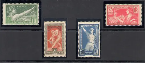 1924 Frankreich - Yvert Katalog Nr. 183-86 - Olympische Spiele Paris - postfrisch **