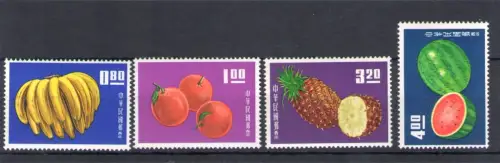 1964 Formosa, China Taiwan - Verschiedene Früchte, Yvert Nr. 478-81 - 4 Werte - MNH **