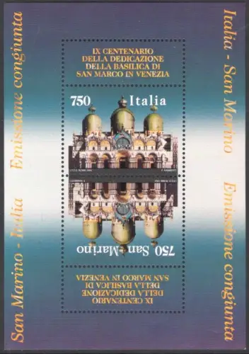 1994 Italien - Republik, Markusdom - Blatt Nr. 17 - postfrisch **