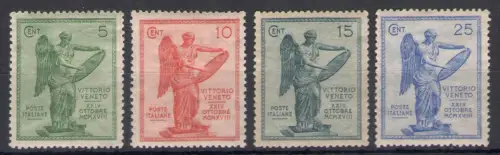 1921 Italien - Königreich, Nr. 119-22, 3. Jahrestag des Sieges, 4 Werte - postfrisch **