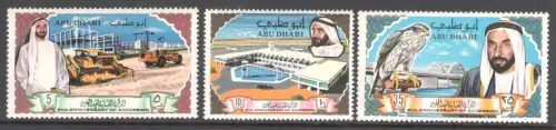 1968-69 Abu Dhabi, SG. 49/51 - Shaikh Shakhbut bin Sultan al Nahyan - MNH **