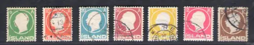 1912 Island, n. 68/74 - Bildnis Friedrichs VIII. - Gebraucht Raybaudi Zertifikat