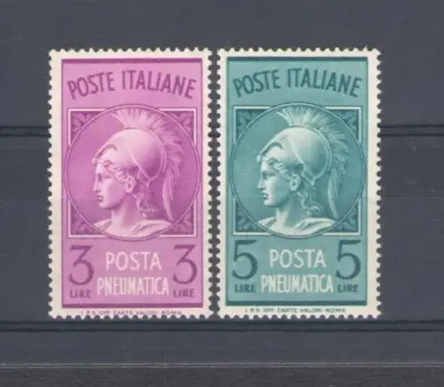 1947 Italien - Republik, Luftpost 2 Werte perfekte Zentrierung Nr. 18/19 postfrisch**