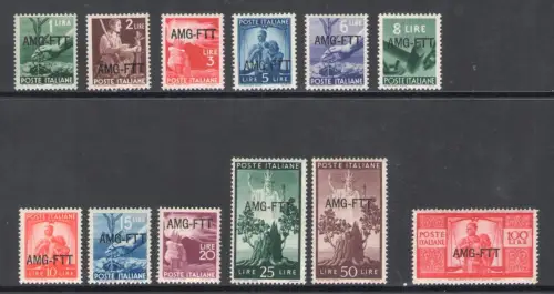 1949-50 TRIEST A - Democratica Nr. 56/67 - postfrisch**