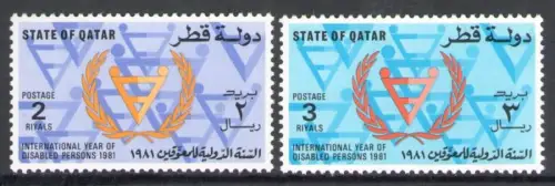 1981 QATAR, SG Nr. 705/06 - Jahr Behinderte - postfrisch **