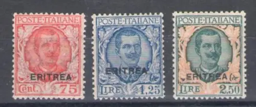 1926 Eritrea, n. 113/15, Michetti überdruckt - postfrisch**