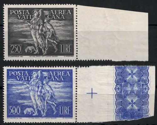 1948 Vatikan, Luftpost Tobia # 16/17, postfrisch **