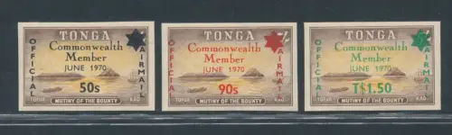 1970 TONGA - Commonwealth, Stanley Gibbons # O42/O44 - MNH **