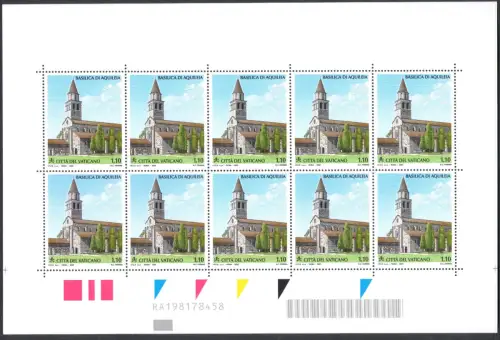 2020 Vatikan, Basilika von Aquileia, Minifoglio # 1872, MNH **
