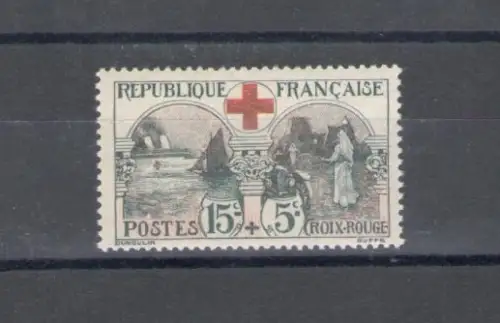 1918 FRANKREICH, Yvert Nr. 156, Pro Rotes Kreuz, postfrisch **