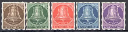 1953 Deutschland - Berlin - Typ A mit Flügel in der Mitte - Yvert Nr. 87-91 - postfrisch **